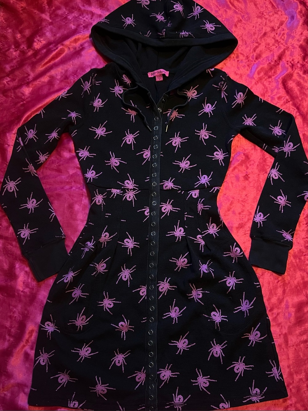 Betsey Johnson Spider Thermal Dress M - Picture 9 of 9